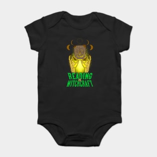 Reading is Witchcraft Occult Creepy Halloween Baby Bodysuit